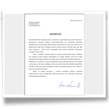 Referencje Grzegorz �ugowski